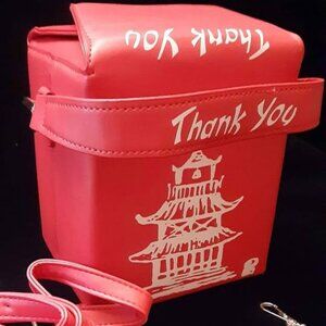 Purse - Chinese Take Out Food Box Tote Carry Bag Novelty Handle & Cross Over NEW